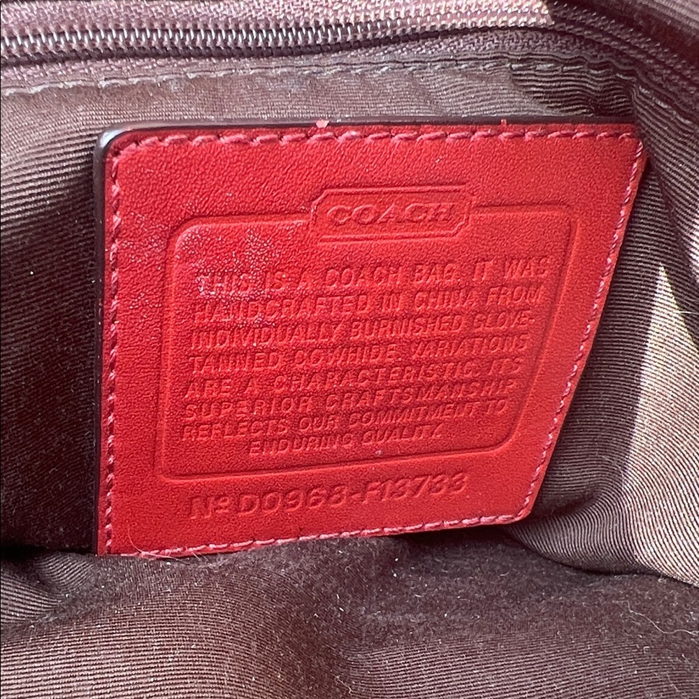 Coach Large vintage pumpkin orange soho. Pleated leather shoulder bag - Picture 9 of 11